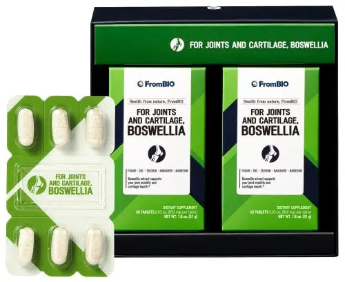 FromBIO for Joints Health and Cartilage, Boswellia, 1,000mg of Boswellia and 71mg of AKBA & KBA FromBIO Au supplements