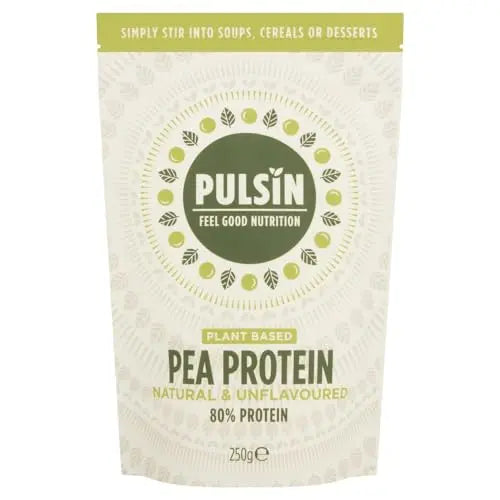 Pulsin - Unflavoured Vegan Pea Protein Powder - 250g - 8.0g Protein, 0g Carbs, 41 Kcals Per Serving Pulsin Au supplements