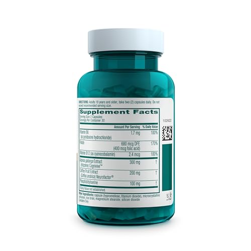 NEURIVA Ultra Decaffeinated Clinically Tested Supplement for Mental Alertness, Memory, Focus & Concentration, Cognivive, Neurofactor