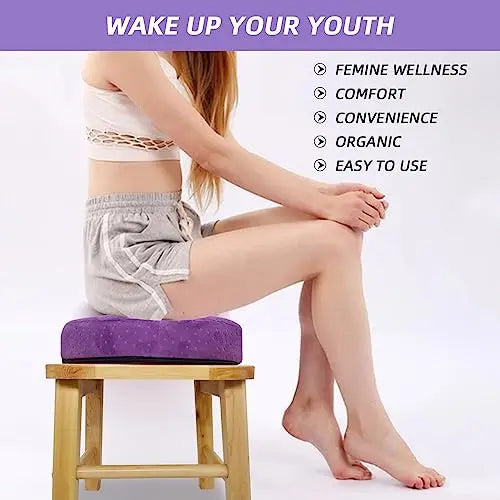 ElasignShopo Yoni Seat Kit, Wooden Vaginial Steaming Stool Chair Set with Gown for Feminine ElasignShopo Au supplements