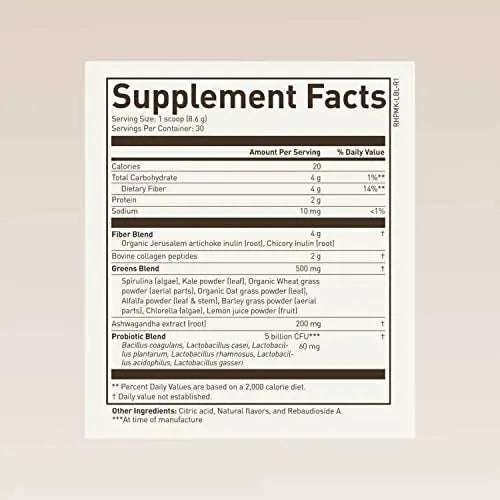 ROUNDHOUSE PROVISION Morning Kick, Powder Supplement for Healthy Digestion ROUNDHOUSE PROVISION Au supplements