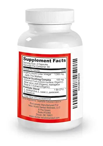 Apple Cider Vinegar Capsules - 100% Organic Apple Cider Vinegar Pills 1500 mg DOCTOR RECOMMENDED SUPPLEMENTS Au supplements