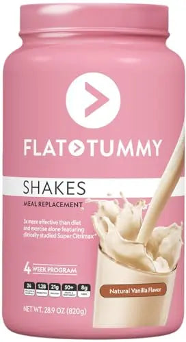 Flat Tummy Tea Meal Replacement Shake – Vanilla, 20 Servings - Plant Based Protein Flat Tummy Tea Au supplements