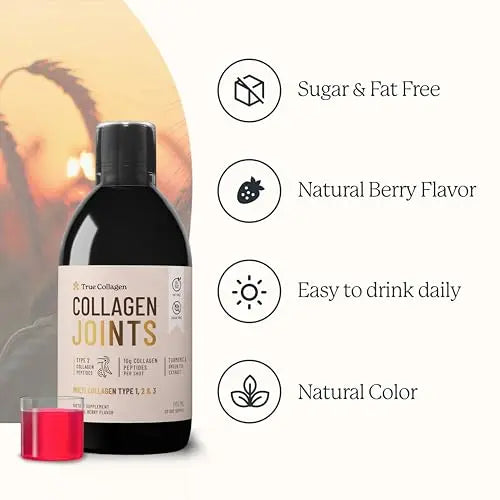 True Collagen Joint Peptides - Pack of 500ml, Berry Flavour | Dietary Supplements with Turmeric & Green Tea Extract True Collagen Au supplements