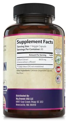 100% Pure Saffron Extract - Metabolism Booster & Natural Appetite Suppressant for Weight Loss WHOLE WORLD WELLNESS Au supplements