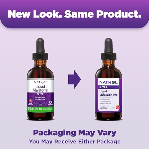 Natrol Liquid Melatonin 1mg, Berry-Flavored Dietary Supplement for Restful Sleep, 2 Fl Oz Natrol Au supplements