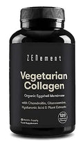 Vegetarian Collagen, from Organic Eggshell Membrane, 120 Capsules | with Glucosamine, Chondroitin, Hyaluronic Acid and Plant Extracts Zenement Au supplements