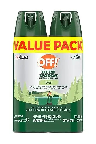OFF! Deep Woods Insect Repellent Aerosol, Dry, Non-Greasy Formula, Bug OFF! Au supplements