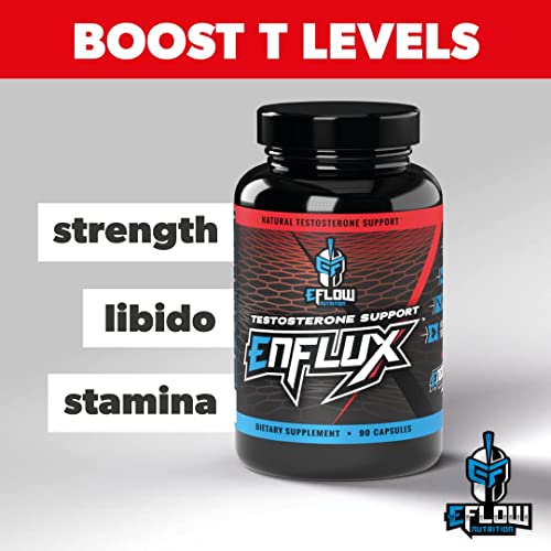 eFlow Nutrition Enflux Natural T Support with KSM-66 Ashwagandha - Supplement eFlow Nutrition Au supplements