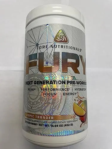 Core Nutritionals Fury V2: Pre-Workout Powder to Maximize Performance in The Gym W/Zum Core Nutritionals Au supplements
