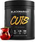BLACKMARKET CUTS Pre Workout - Flavored Energy Powdered Drink Mix for Men BLACKMARKET Au supplements