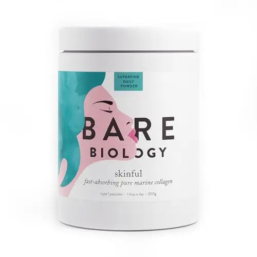 Bare Biology Collagen Powder, 300g/60 Servings - Skinful Pure Marine Collagen Supplement for Skin Bare Biology Au supplements