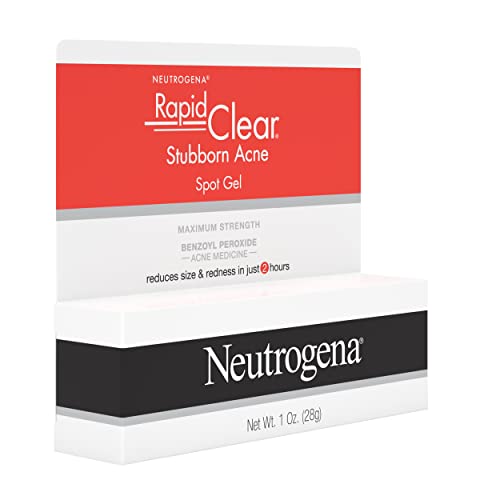 Neutrogena Rapid Clear Stubborn Acne Spot Treatment Gel, Maximum Strength 10% Benzoyl Per-oxide