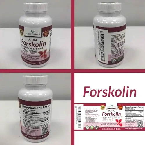 Premium 100% Ultra Pure Forskolin for Weight Loss Max Strength w/ 40% Standardized Nature's Branch Au supplements