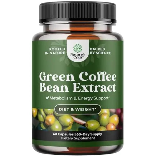 Pure Green Coffee Bean Extract - 800 mg Green Coffee Extract Caffeine Energy Pills Bio Sense Au supplements