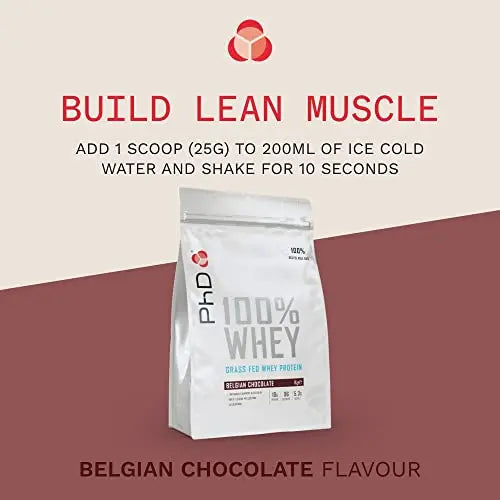 PhD Nutrition 100 Percent Whey, Grass Fed Whey, Lean Muscle Protein Powder PhD Au supplements