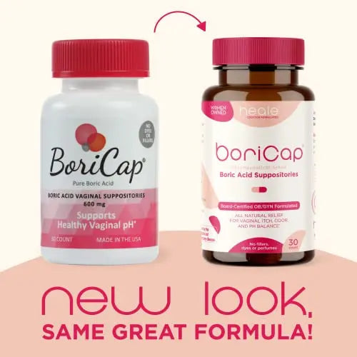 BoriCap - Boric Acid Suppositories for Women - 600 mg - Vaginal Health, pH Balance, Itch & Odor - Natural BoriCap Au supplements