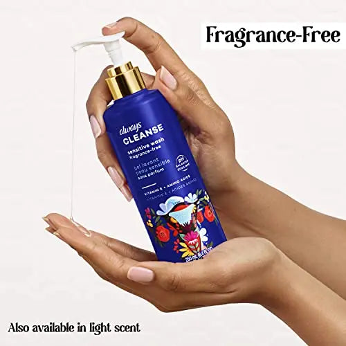 Always Cleanse Feminine Intimate Wash For Women, Ph Balanced For Sensitive Skin, Fragrance-Free Always Au supplements