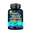 Adndale NAD Supplement. Longevity Formula with Liposomal NAD+, Trans Resveratrol, Urolithin-A, Berberine, CoQ10. NMN Supplement Alternative. 90 Count Adndale Au supplements