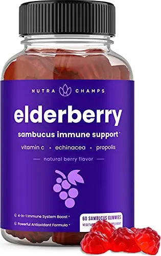 NutraChamps Elderberry Gummies with Vitamin C, Propolis & Echinacea NutraChamps Au supplements