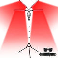 Devowellte Red Light Lamp for Face, 80 LEDs Red Light Lamp Height Free Adjustment Infrared Light Devowellte Au supplements
