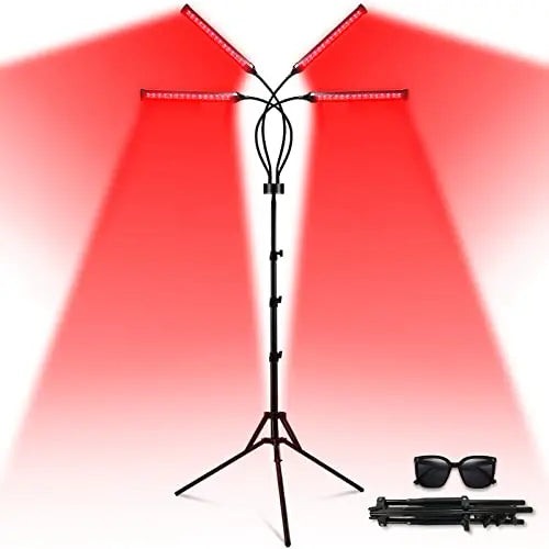 Devowellte Red Light Lamp for Face, 80 LEDs Red Light Lamp Height Free Adjustment Infrared Light Devowellte Au supplements