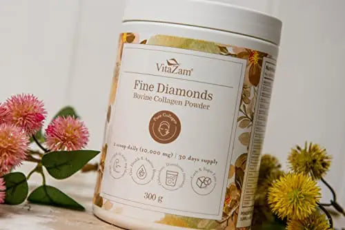 Vitazam Fine Diamond Bovine Collagen Powder - Hydrolyzed Type 1 & 3 Collagen Powder Protein VitaZam Au supplements