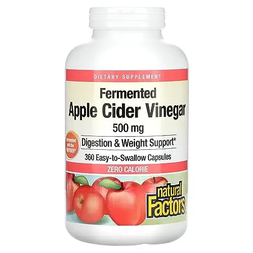 Natural Factors, Apple Cider Vinegar Capsule, Supports Digestion and Weight Management Natural Factors Au supplements