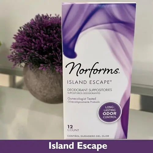 Norforms Feminine Deodorant Suppositories, Long Lasting Odor Control, Tropical Splash Scent Norforms Au supplements