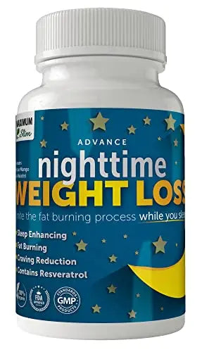 Maximum Slim Advanced Nighttime (Fat Burning) Weight Loss with African Mango, Green Tea Maximum Slim Au supplements