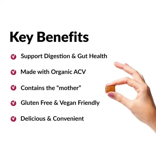 Force Factor Organic Apple Cider Vinegar Soft Chews for Digestion and Metabolism Support Force Factor Au supplements