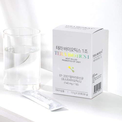 Terabiotics® 1 Trillion Postbiotic Stick – 2-Month Supply (60 Sticks / 20 per Box × 3 Boxes) – Heat-Treated EF-2001, Shelf-Stable, No Refrigeration Needed (20) SEOULIFE Au supplements