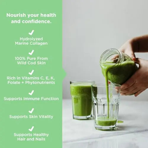JSHealth Super Greens Powder - Greens & Collagen Powder - Superfood Powder with Marine Collagen Peptides JSHealth Au supplements