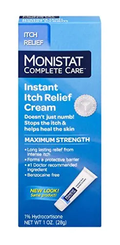 Monistat Care Instant Itch Relief Cream | Max Strength | Cools & Soothes | 1 OZ (Packaging May Vary) Monistat Au supplements