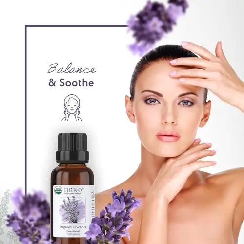 HBNO Organic Lavender Essential Oil - 1 oz (30ml) Value Size - USDA Certified Organic Lavender HBNO Au supplements