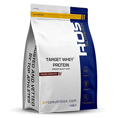 Whey Protein Powder | Double Chocolate | Target Whey Protein by ROS Nutrition | 1 Kg | 40 Servings | ROS Nutrition Au supplements