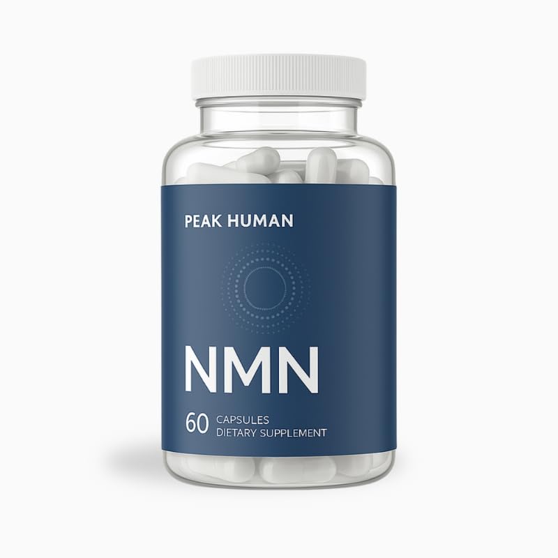 Peak Human Beta-NMN | Beta Nicotinamide Mononucleotide NAD+ Precursor - Advanced Cellular Energy & Longevity - Promotes Vitality, Metabolic Function & Focus - Non-GMO, Vegan Capsules - 60 Count Peak Human Au supplements