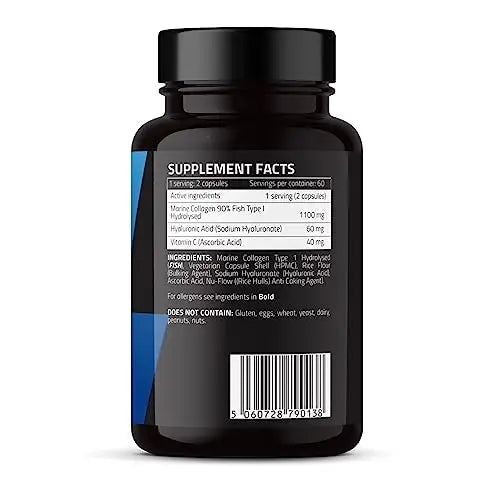 Marine Collagen Supplement 1200mg with Hyaluronic Acid & Vitamin C Hydrolysed Peptides Powder MAX VITA MAXIMUM VITALITY Au supplements