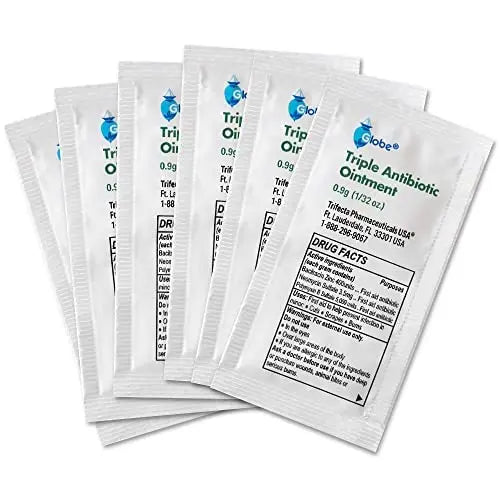 Globe (144 Packets) Triple Antibiotic Ointment 0.9g, Single Packet, First Aid Ointment Globe Au supplements