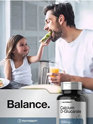 Calcium D-Glucarate 1000mg | 120 Capsules | Non-GMO, Gluten Free Supplement Horbäach Au supplements