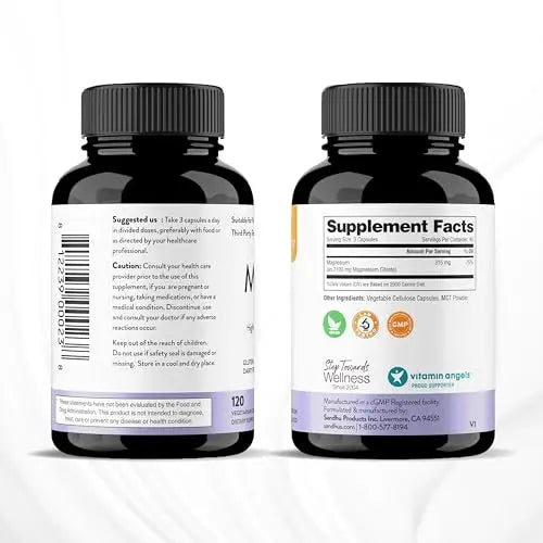 Sandhu's Magnesium Citrate Highly Absorbable Gluten, Soy Diary Free No Fillers Sandhu's Au supplements