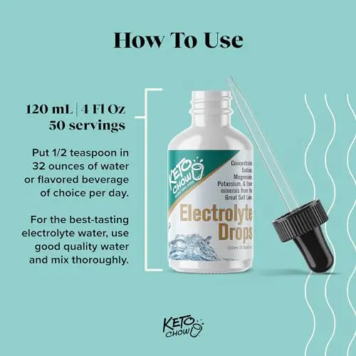 Keto Chow - Electrolyte Hydration Drops - Keto Diets & Intermittent Fasting - Immune Support Keto Chow Au supplements