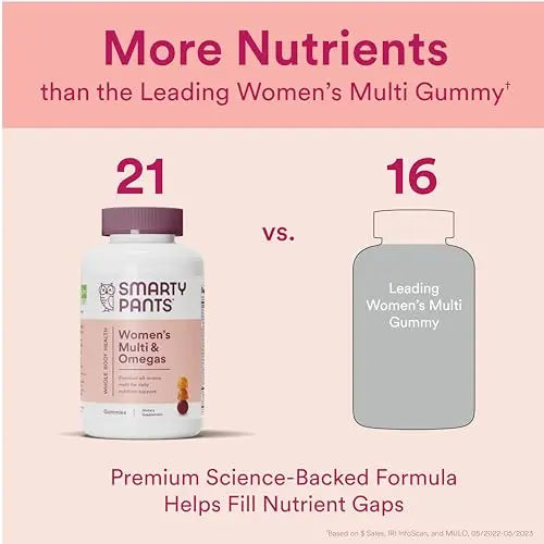 SmartyPants Women's Multivitamin Gummies: Omega 3 Fish Oil (EPA/DHA), Methylfolate SmartyPants Au supplements