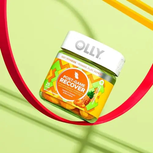 OLLY Post-Game Recover Workout Gummy Rings, Vitamin D, Turmeric, Electrolytes, Pineapple OLLY Au supplements
