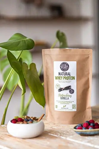 Ekopura Natural Whey Protein - Vanilla - 500g | 78% Protein | 100% Natural Grass Fed Whey Ekopura Au supplements