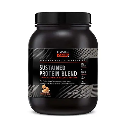 GNC AMP Sustained Protein Blend | Targeted Muscle Building and Exercise Formula GNC Au supplements
