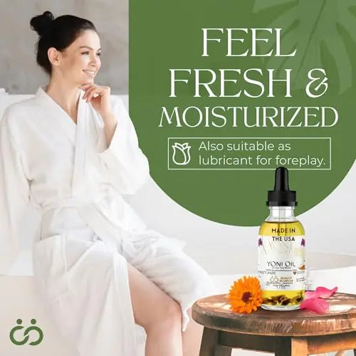 Natural Yoni Oil, Mint Fresh Feminine Care Oil, Reduces Odor, Restores pH Balance, All Natural, Herbal Yoni Quality Seamoss and Yoni Oil Au supplements