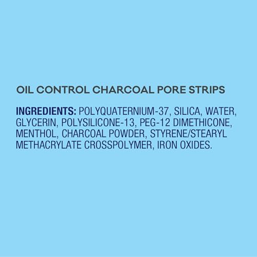 Biore Charcoal, Deep Cleansing Pore Strips, Nose Strips for Blackhead Removal on Oily Skin