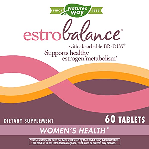 Nature's Way Estrobalance, Absorbable BR-DIM, Supports Healthy Estrogen Metabolism*, Vegan, Gluten Free, 60 Tablets (Packaging May Vary) Nature's Way Au supplements