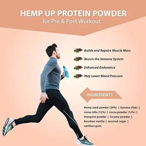 Canah Hemp Up Organic Protein Shake Powder – Muscle gain & Boost up Immune System, HEMP UP! Au supplements